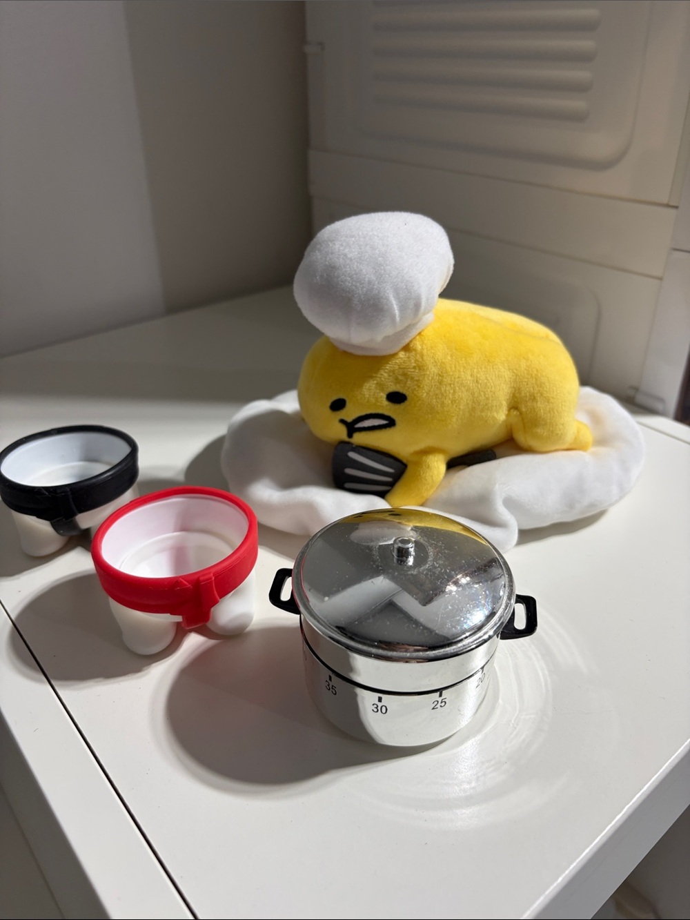 Plush Egg Timer Set - Yellow Plush Kitchen Timer